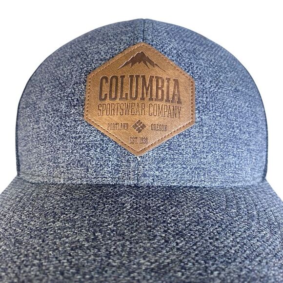 Columbia Mesh Snap Back Baseball Cap High Crown Two Tone One Size Fits Most - Picture 2 of 6